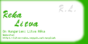 reka litva business card